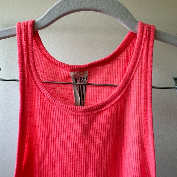 Free People Hot Pink Tank Top Size Medium - barely worn - Picture 5 of 6